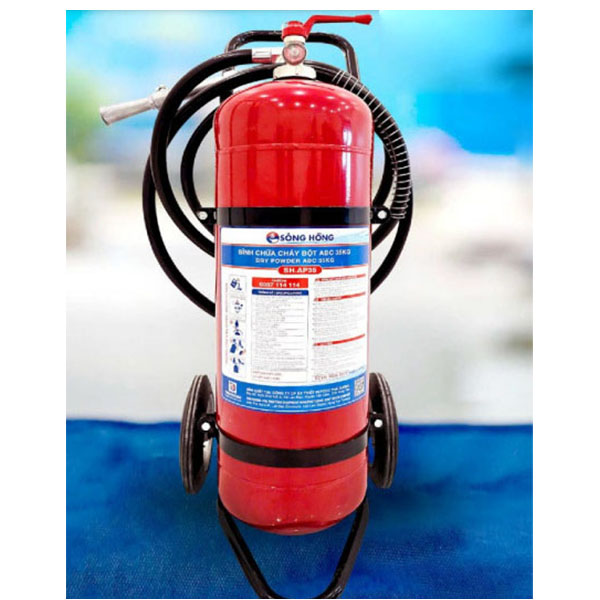 Bình cứu hỏa xe đẩy bột ABC 35kg Sông Hồng SH.AP35 post image